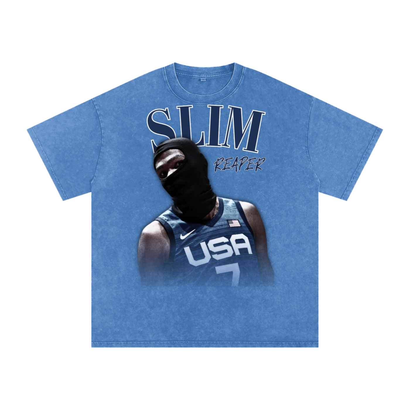 Slim-Reaper Graphic Vintage T-shirt