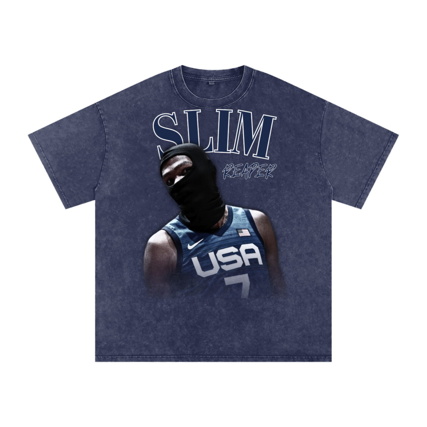 Slim-Reaper Graphic Vintage T-shirt