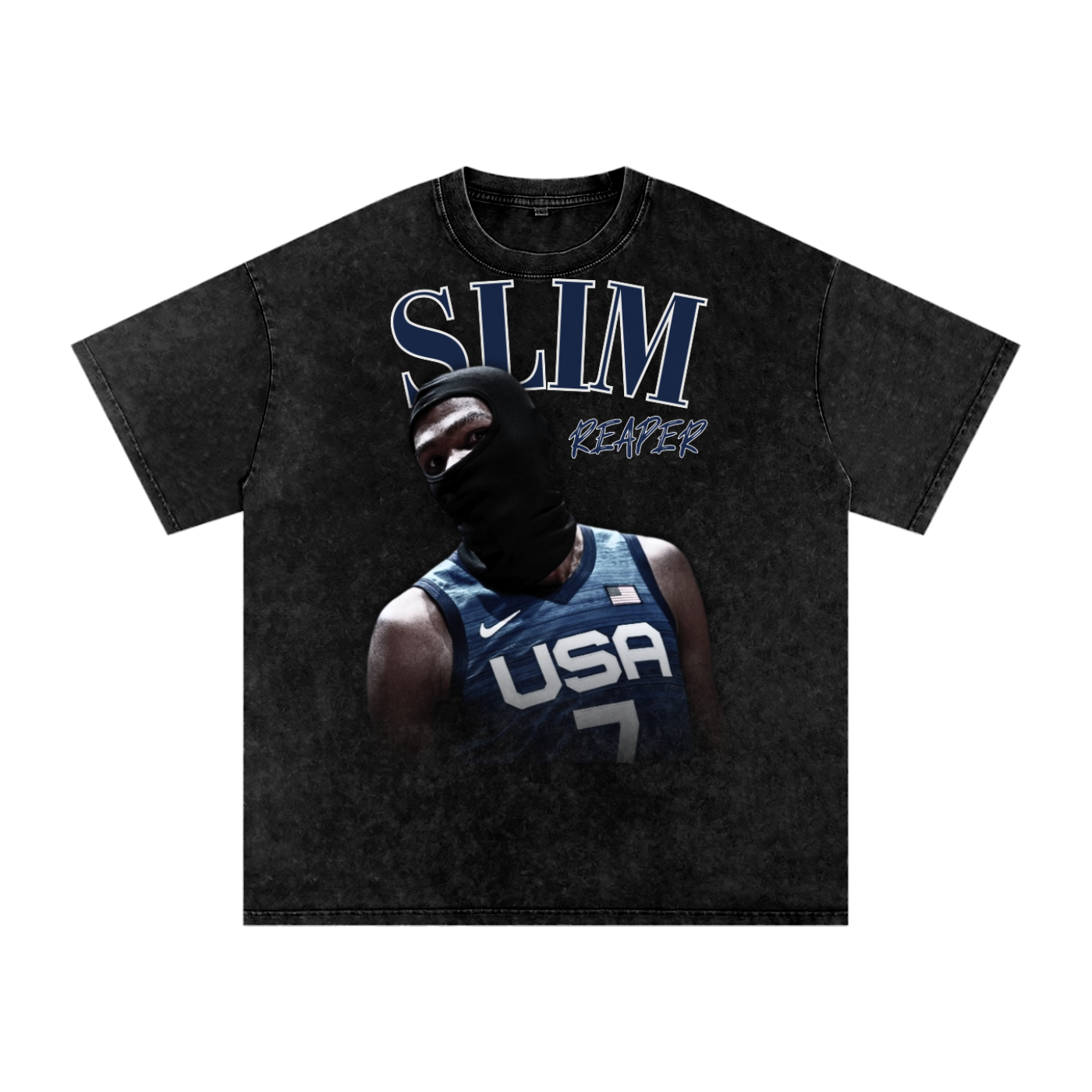 Slim-Reaper Graphic Vintage T-shirt