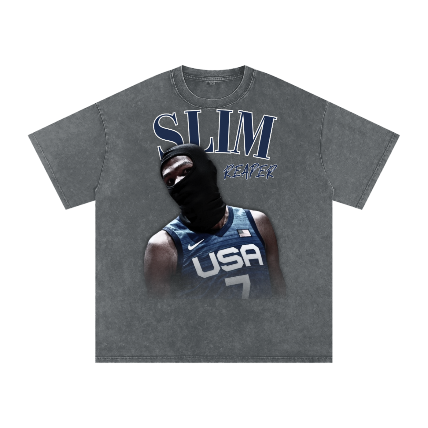 Slim-Reaper Graphic Vintage T-shirt